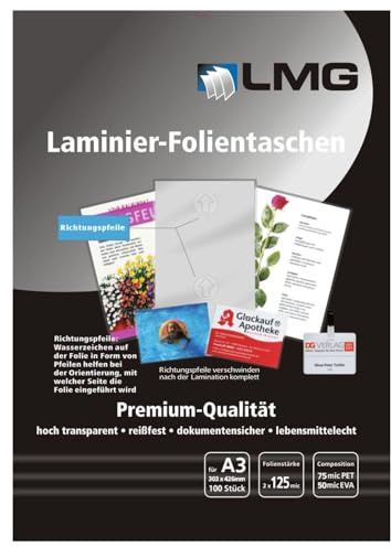 LMG LMGA3-125-PF LMG Lam.Folien A3 125mic,Pfeil