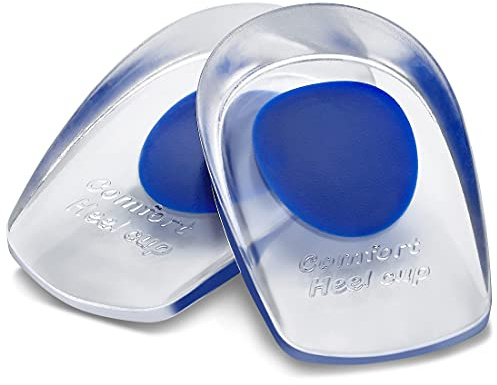 Cuscino in gel per tallone, coppe per tallone in gel di silicone, inserti per fascite plantare, tallone dolorante (misura scarpe BS0452G S: 4,5~8)