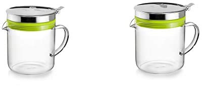 IBILI Carne de Reciclaje de Aceite de Cocina, borosilicato y Acero Inoxidable, Talla única + Aceite reciclador de pez, borosilicato y Acero Inoxidable, Talla única