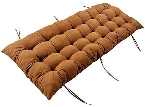 Sywlwxkq Thicken 8cm Bench Cushion, Soft Fluffy Outdoor Garden Chair Pad, for 2-3 Seater, Indoor Patio Furniture Chair Mat, Non-slip Swing Seat Pad