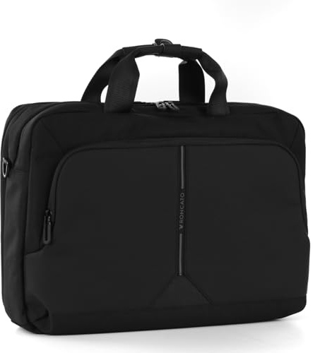 RONCATO CLAYTON Laptoptasche mit 15,6 Laptopfach - 31x44x12 cm - Schwarz
