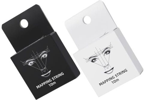 FRCOLOR Augenbrauenlineal 2 Stück Mit Tinte Flexibles Augenbrauen Zeichenwerkzeug Zum Symmetrischen Messen Für Frauen Und Make up
