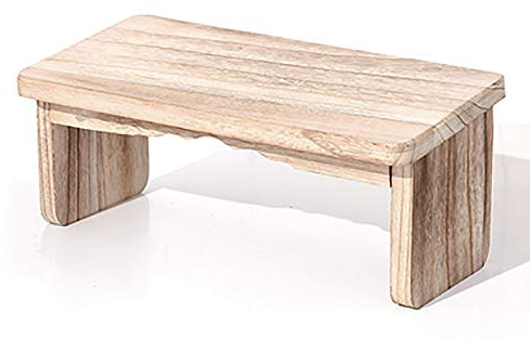 Samnuerly Yogahocker aus Holz – Kniesitz-Meditationsbank für Tiefe Meditation als Gebetsbank und für eine gesunde aufrechte Haltung