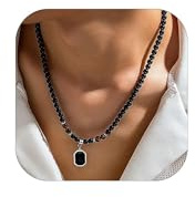 YANCHUN Puka Muschel Halskette für Männer - Sommer Strand Surfer Schmuck, Weiße Puka Perlen Choker, Verstellbar, Essentiell für den Strand