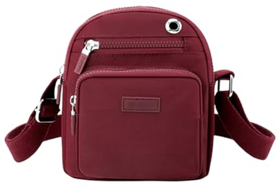 FAVORTALK Kleine Umhängetasche Damen Crossbody Bag Handtasche Canvas-Stil Kleine Schultertasche Vintage für Frauen Segeltuch-Kuriertaschen Wasserdicht Arbeitstasche DJB00703