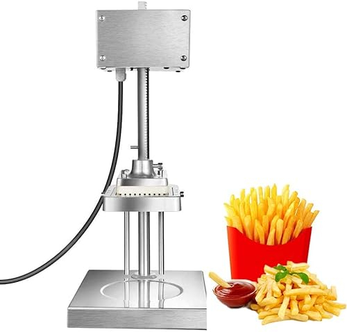 Coupe-frites électrique commercial, déchiqueteuse de pommes de terre professionnelle avec lames de 8 mm, 10 mm, 12 mm, trancheuse de fruits et légumes ménagers, outil de cuisine pour pommes de terre
