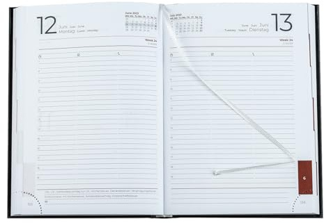 DELMON VARONE - Ersatz Buchkalender für das Kalender Jahr 2027 DIN A5 mit 1 Tag 1 Seite - Format: 145 x 205 mm