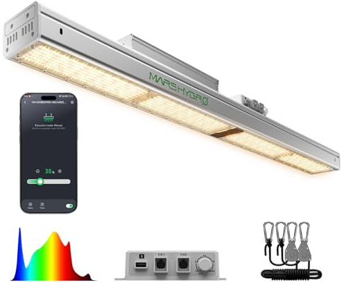 MARS HYDRO SP3000 Luci di crescita per serra, spettro completo, copertura 2x4, efficienza energetica, coltivazione verticale commerciale per piantine, fiori e piante, 300W