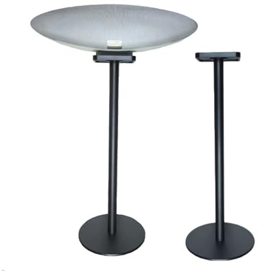 Lautsprecherständer ist kompatibel mit Bowers&Wilkins Zeppelin-Lautsprechern（für 5 und 6 Generation）Hergestellt aus Aluminiumlegierung, versenktes Design und versteckte Stromversorgung（Schwarz 1 Paar)