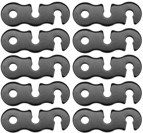 Vdaxvme 10 Stück Seilspanner Camping Zelt Schnur Einsteller Camping Ausrüstung für Rucksackreisen Zeltpfahl Abspannleine Spanner Zeltschnur