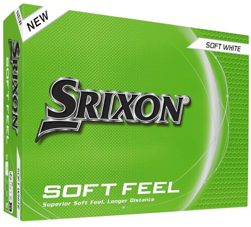 Srixon SOFT FEEL_14 Palline da golf ultra-morbide e a lunga distanza| Traiettoria stabile e spin controllato| Tocco premium e controllo intorno al green| Giallo/Bianco