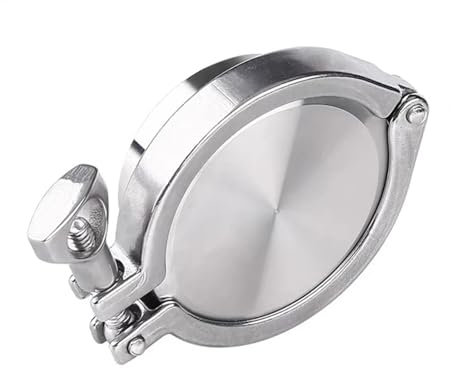 Raccord de tuyau sanitaire soudé Home & Brewing Union 19 mm-168 mm, embout + triple collier + joint silicone, acier inoxydable 304, pour accessoires de brassage maison (108 mm x embout 119 mm)