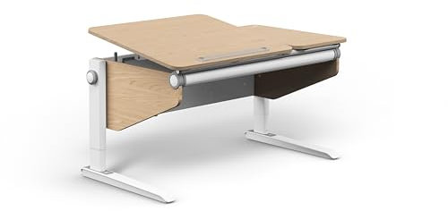 Moll Winner Split Comfort Eiche | Kinderschreibtisch höhenverstellbar | mitwachsend, ergonomisch mit geteilter, neigbarer Tischplatte | Schreibtisch ideal für Schulkinder | Made in Germany