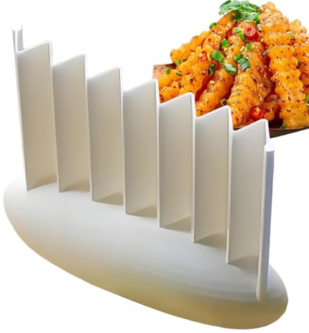 Nexusectar Frites Wellenschneider - Waffelschneider Für Wellenchips,Tragbarer 3D Gedruckter Wellenschneider Zum Zubereiten Von Mahlzeiten Salaten Gemüsechips Und Gurken