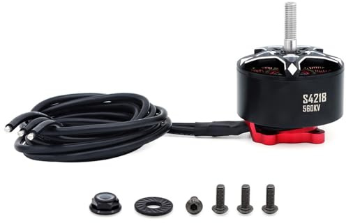 Alomejor Bürstenloser FPV-Rennmotorsatz aus Metall für Quadrocopter mit Großer Reichweite, Verbesserte Stabilität und Effizienz für Ferngesteuerte Flugzeuge, 6–36 V, 1600 W für Rennsportbegeisterte