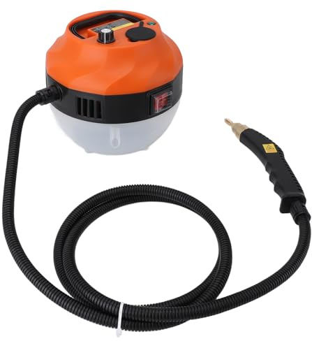 Asixxsix Pulitore a Vapore da 2500 W, Pulitore a Vapore Portatile Ad Alta Pressione e Alta Temperatura con 6 velocità Regolabili, Macchina per la Pulizia a Vapore (Spina europea 220 V)