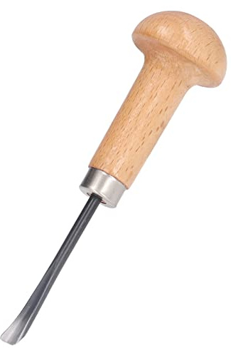 RASTKY Herramienta de Cuchillo de Corte de Gubia de Cincel de Carpintería de Alta Dureza, Operación Estable, para Tallado Fino, Paleado de Materiales, 1 Pieza