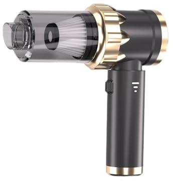 VNVFJKLO Aspirateur Portable, Mini aspirateur Portable Rechargeable, Moteur sans balais, 3 Niveaux réglables, for Poils d'animaux, véhicule, Maison, Bureau(Brushed Motor,5500pa)