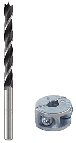 wolfcraft Wood Twist Drill Bit Set 2 Pcs. I 2732000 I for Restricted-Depth Drilling for Wood Joints