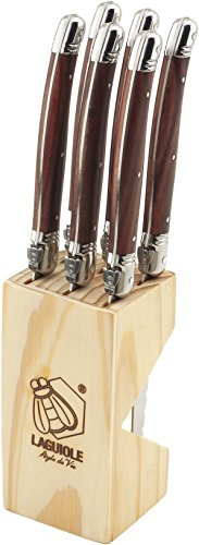 Laguiole Stye de Vie Steakmessen Donker Hout 6 stuks Premium Line