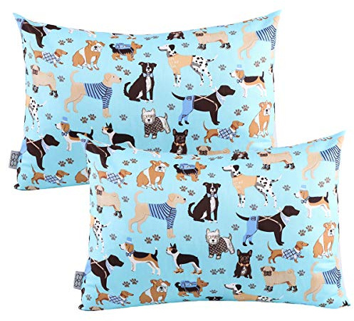 Uomny Kleinkind-Kissenbezüge, 2 Stück, passend für Kissen der Größe 33 x 45 cm oder 30 x 40 cm, Kinderbettwäsche zum Schlafen, Kissenbezug für Hunde- und Kinderkissen