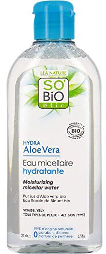 SO'BIO ÉTIC Eau Micellaire Hydratante Tous Types de Peaux Hydra Aloe Vera 200 ml