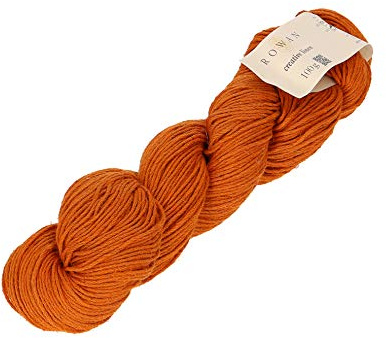 Rowan 9802143-00651 Handstrickgarn, Baumwolle, 50% Leinen, Pumpkin, onesize