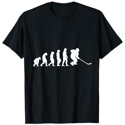Eishockeyspieler Evolution Eishockey Ice Hockey Geschenk T-Shirt