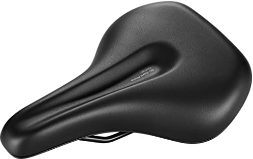 Ergon – SC Core Fahrradsattel | City, Touring | Frauen | Small/Medium | Schwarz/Grau