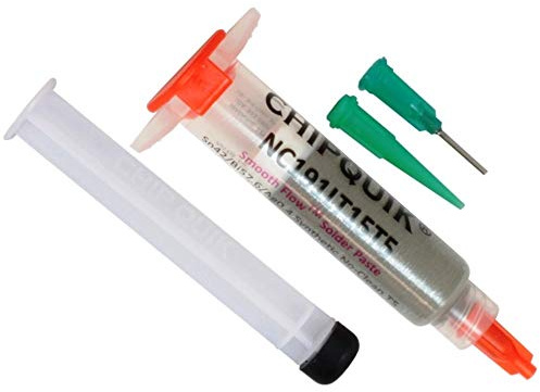 Chip Quik NC191LT15T5 Smooth Flow Low Temp Solder Paste Sn42/Bi57.6/Ag0.4 T5 15g Syringe