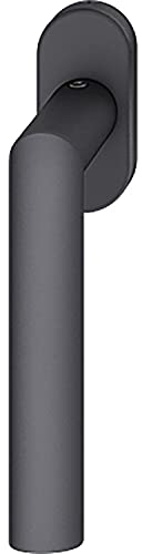 FSB 34 1144 Fenstergriff (Fensterdrücker) ovale Rosette Aluminium schwarz matt