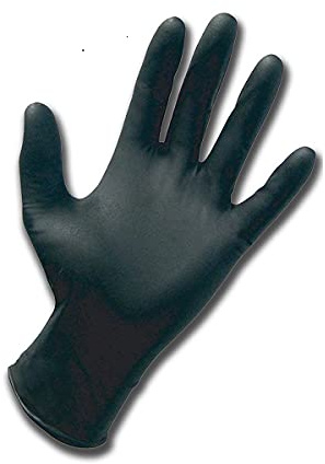 VIRSUS Guanti in nitrile neri senza polvere L 1000 guanti in nitrile monouso da lavoro no lattice latex free AQL 0,65 Large - F