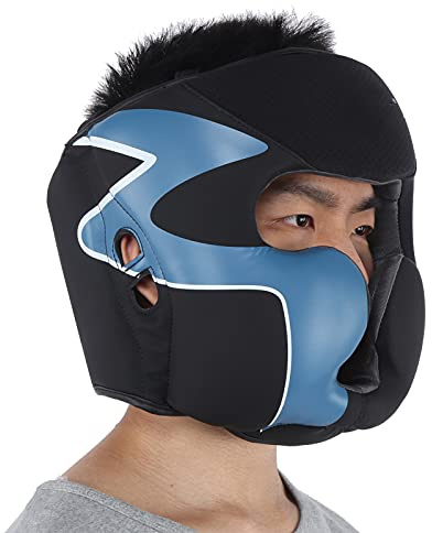 ZJchao Boxing Headgear, Comfortable Boxing Helmet Sparring Headgear Head Guard Absorbs Shock for Adults for Protection (M)