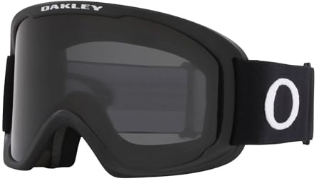 Oakley O-Frame 2.0 Pro M OO7125 Matte Black w/Dark Grey Ski Goggles for Men for Women + Bundle Accessory Leash Kit, Microfiber Pouch