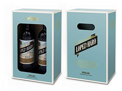 Estuche Hacienda López de Haro - Vino Crianza D.O Rioja (dos botellas 75 cl)