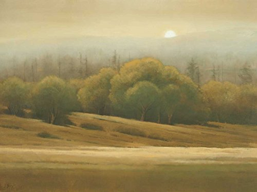 Feeling at home LEINWANDDRUCK im SCHATTENFUGENRAHMEN Tanz der Eichen Kunz Shanna - Landschaft horizontal Kunstbilder im Holzrahmen cm_83_X_111
