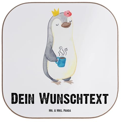 Mr. & Mrs. Panda Personalisierter Untersetzer Pinguin Beste Abteilungsleiterin der Welt - Personalisierte Geschenke, Bierdeckel, Personalisieren, Kollegin, Ruhestand, Geschenkidee, Filzuntersetzer
