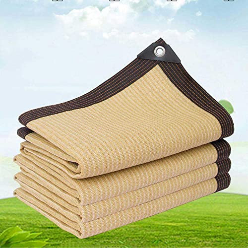 PanHuiWen Voile Ombrage ImperméAble Mat Voile D'Ombrage 5x5 Filet D'Ombrage Brun Tente D'Ombrage Filet Dombrage,3x6m