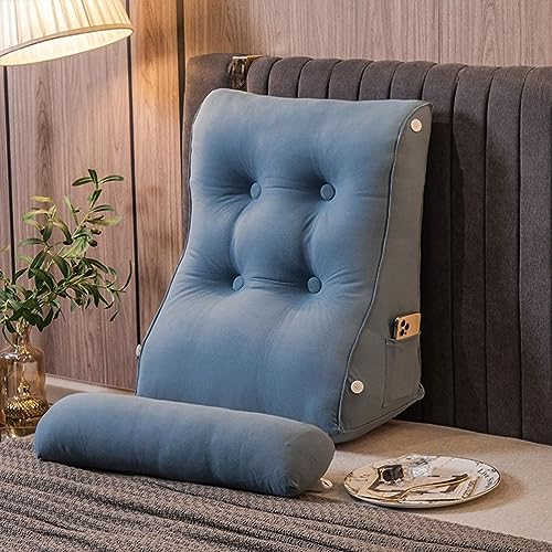 Ergonomisches Bettkissen Rckenkissen,dreieckig extra gro Keilkissen Extra Groes Sofakissen und Abnehmbarem Nacken,Lesekissen fr Bett und Sofa,Ideal Keilkissen Rckensttze