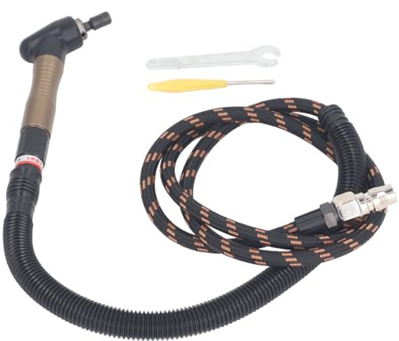 Itonash Air Die Grinder, Gear de Aleación de Acero de Tungsteno 23500 Rpm Pencil de Molienda Neumática con Diseño de Codo para Pulir Plástico de Piedra de Madera Desacoplable