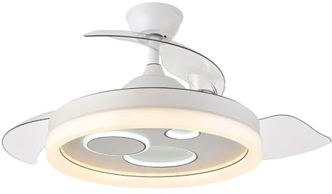 Ventilador Dc 72w 6120lm blanco 110d 3aspas Desp.3000-4000-6000k Remoto+ Temporizador+ Memoria