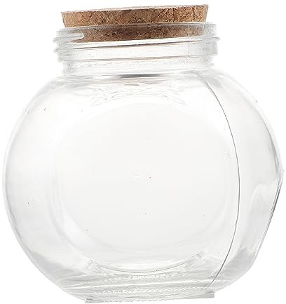 Vaguelly Botella De Agua Motivacional De Madera Frasco Transparente Tapón De Corcho 1 Botella De Deseos.