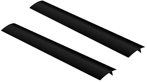 2 Stück Ofenspaltabdeckungen aus Silikon Schwarz, 21 Zoll | Kochfeld und Spülbereich, Flexibel mit Nahtloser Form, Rutschfest und Hitzebeständig