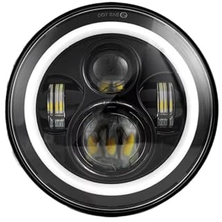 Faro Principal LED Universal Coche Motocicleta DRL H4 Faro Delantero 7 Pulgadas Para Suzuki Para Samurai Para Jimmy Faros Delanteros(1 Piece)