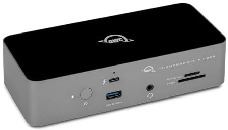 OWC Thunderbolt 5 Dockingstation mit 11 Anschlüssen, 2,5 GbE, SD/Micro-SD-Kartenleser, Audio-In/Out-Buchse, USB 3.2 Typ-A-Anschlüsse, 140 W Power Delivery