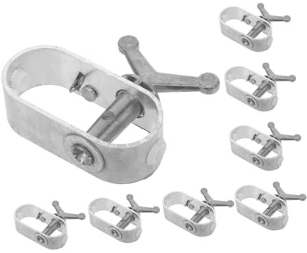 iplusmile 8pièces Treuil Manuel Tire-câble Robuste pour Couverture de Piscine Mini-treuil Tendeur de Fil