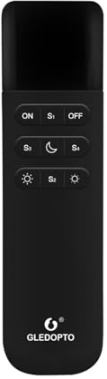 LIGHTEU®, GLEDOPTO WLED WiFi fjärrkontroll för styrenhet ESP32/ESP8266, GL-RC-001WL