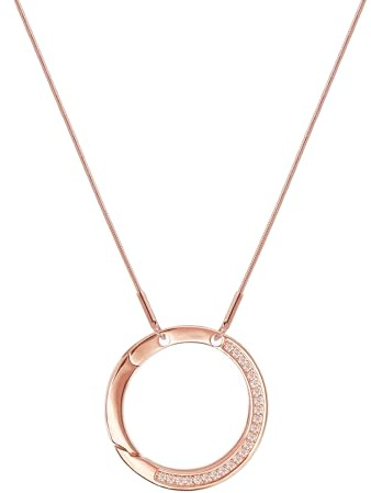 Aomufid Eyeglass Necklace Holder Loop Chain Ring Holder Chain, Adjustable Zircon Eye Glasses Necklace Holder, Rose Gold, Large