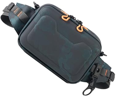 Wasserabweisende Angeltasche, Umhängetasche, Outdoor-Ausrüstung, Aufbewahrung mit großem Fassungsvermögen, multifunktionale Hüfttasche, mehrere Fächer, Nylonköder-Organizer