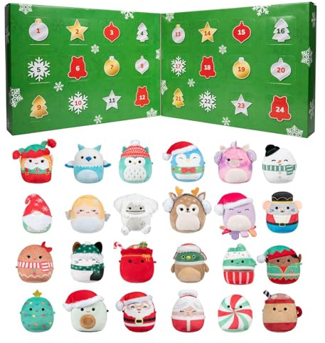 Christmas Plush Advent Calendar 2025 – Countdown with 24 Adorable Mini Stuffed Animals, Soft Collectible Toys for Kids, Teens & Collectors - Perfect Holiday Surprise (B set PVC)
